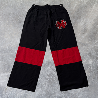 BNB WINDBREAKER PANTS- BLACK & RED (PRE- ORDER)