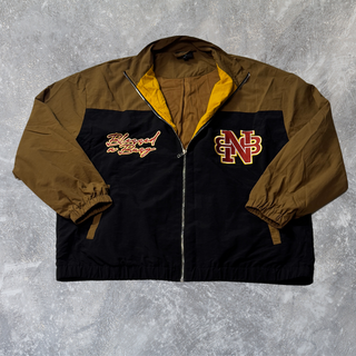 BNB WINDBREAKER JACKET- BROWN & BLACK (PRE- ORDER)