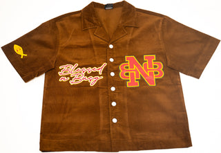 CORDUROY SHIRT- BROWN