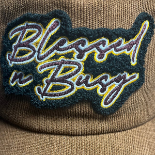 BLESSED DAD HAT- BROWN