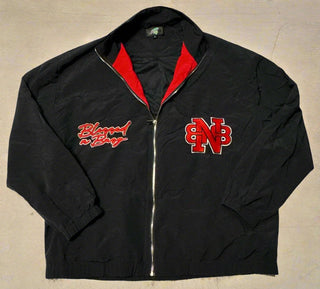 BNB WINDBREAKER JACKET- BLACK AND RED (PRE- ORDER)