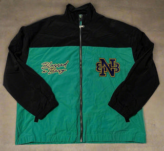 BNB WINDBREAKER JACKET- BLACK & MINT (PRE- ORDER)